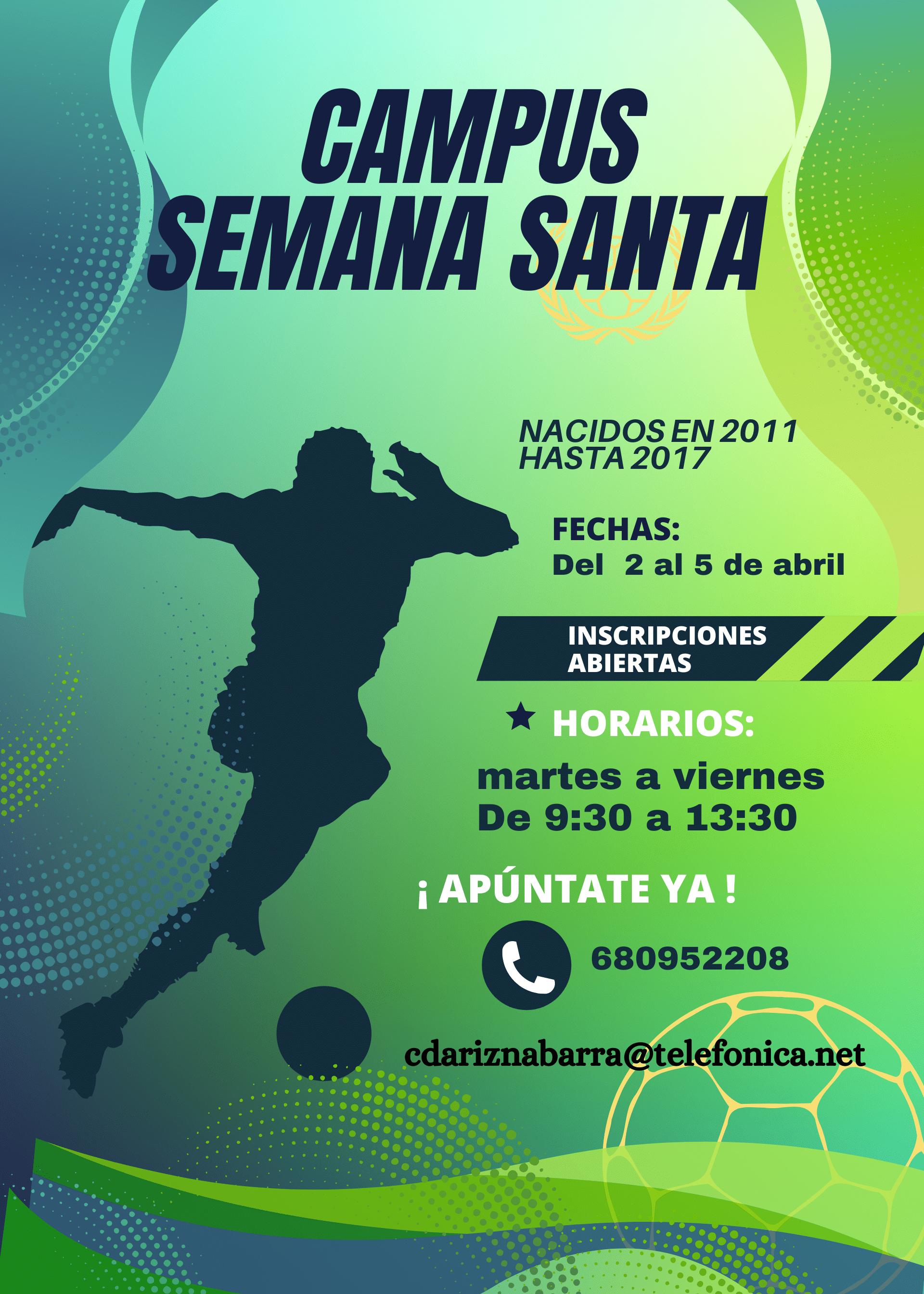 Poster Torneo de Futbol Profesional Verde